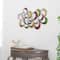 35" Multicolored Metal Contemporary Abstract Wall Decor